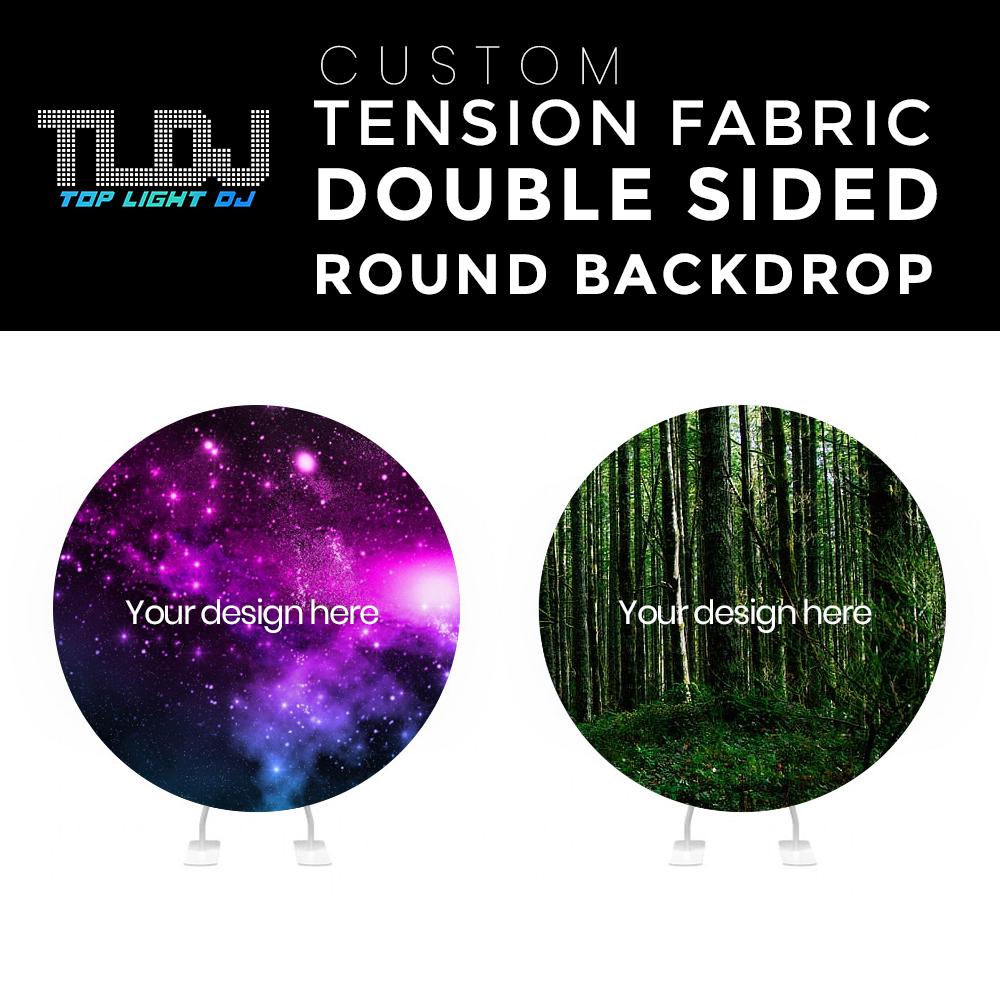 Custom Tension Fabric Double Sided Round Backdrop