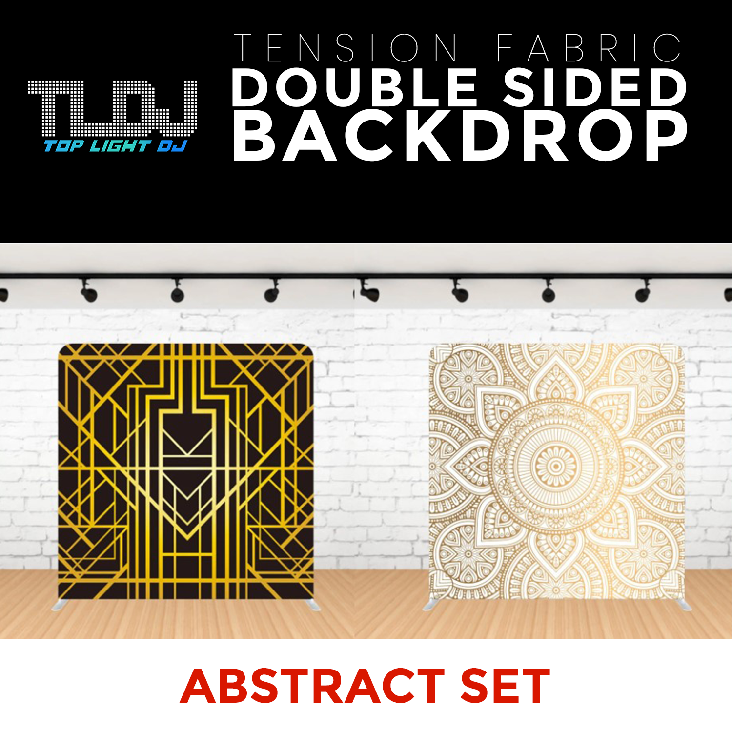Abstract Set-1 Double Sided Tension Fabric Photo Booth Backdrop