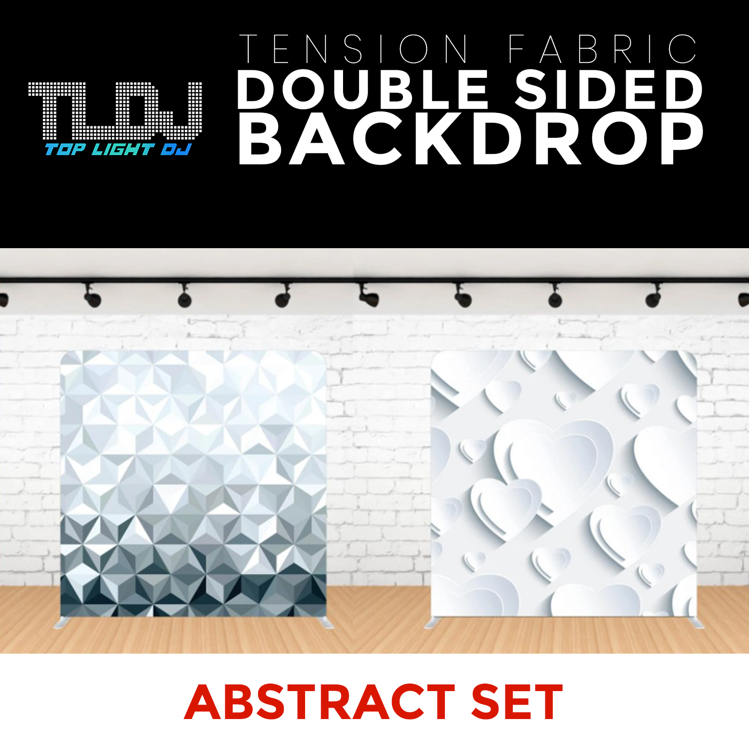 Abstract Set Double Sided Tension Fabric Photo Booth Backdrop
