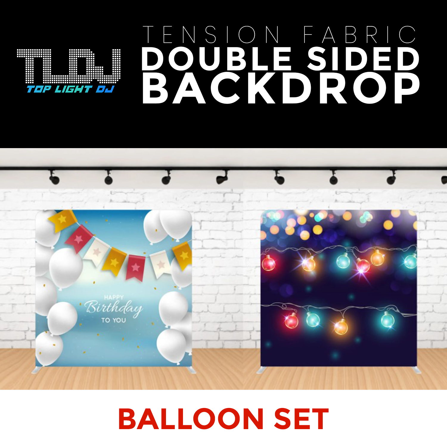Balloon Set-1 Double Sided Tension Fabric Photo Booth Backdrop