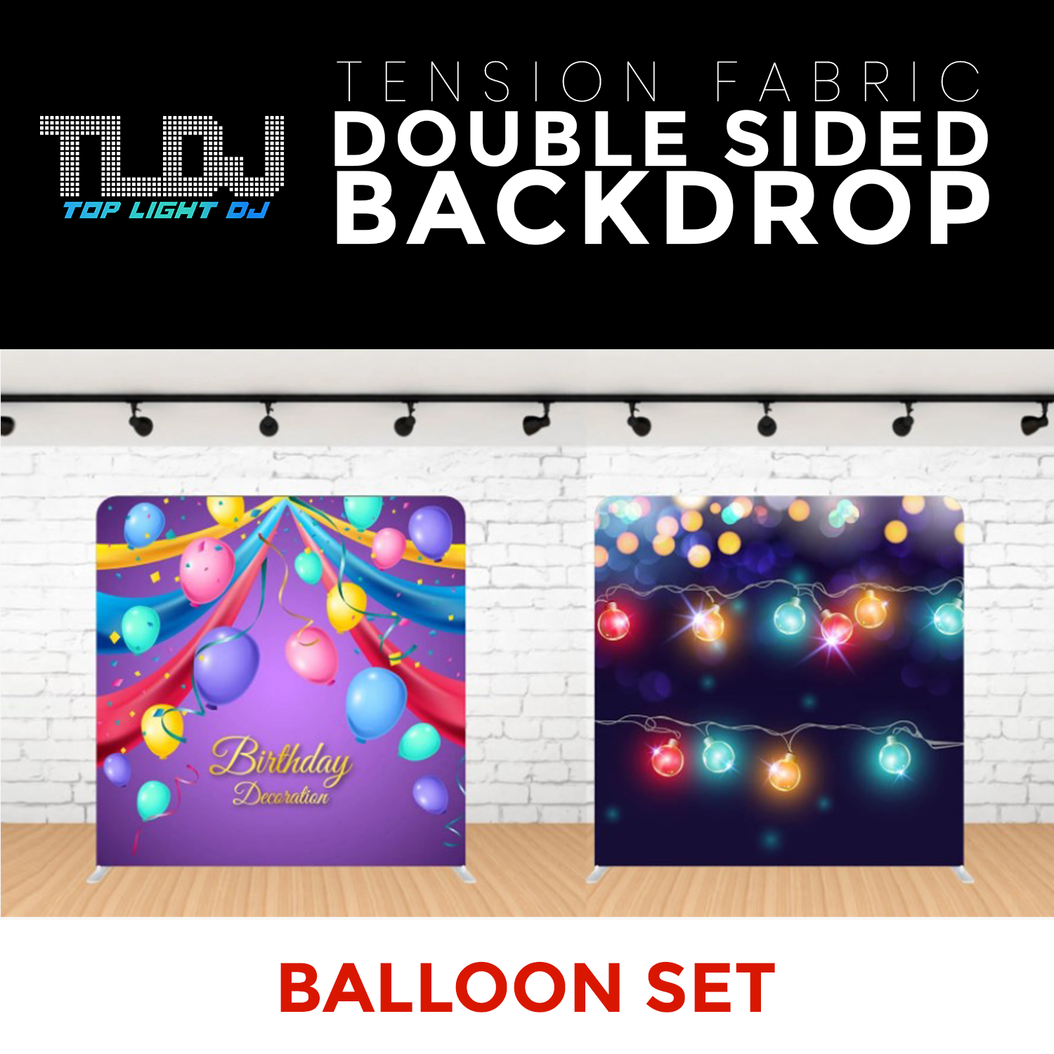 Balloon Set-5 Double Sided Tension Fabric Photo Booth Backdrop