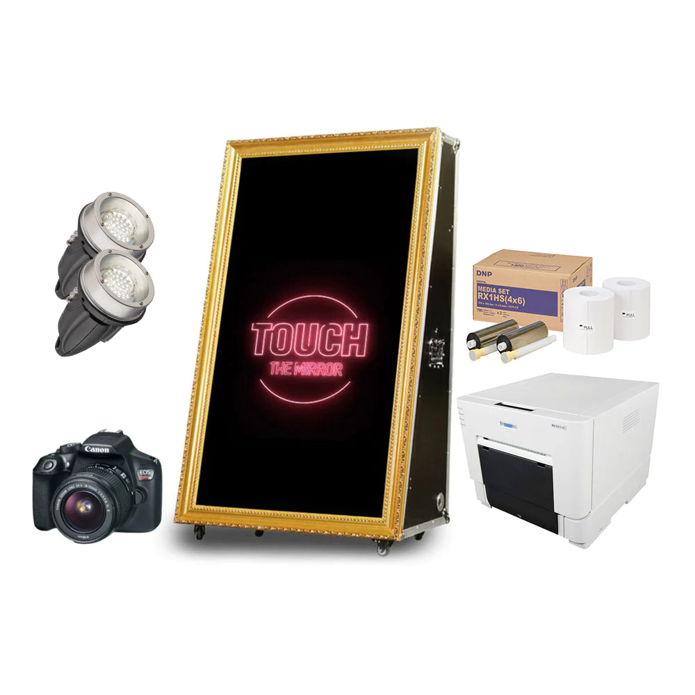 PMB-100 Road Case Mirror Booth Premium Package 55"