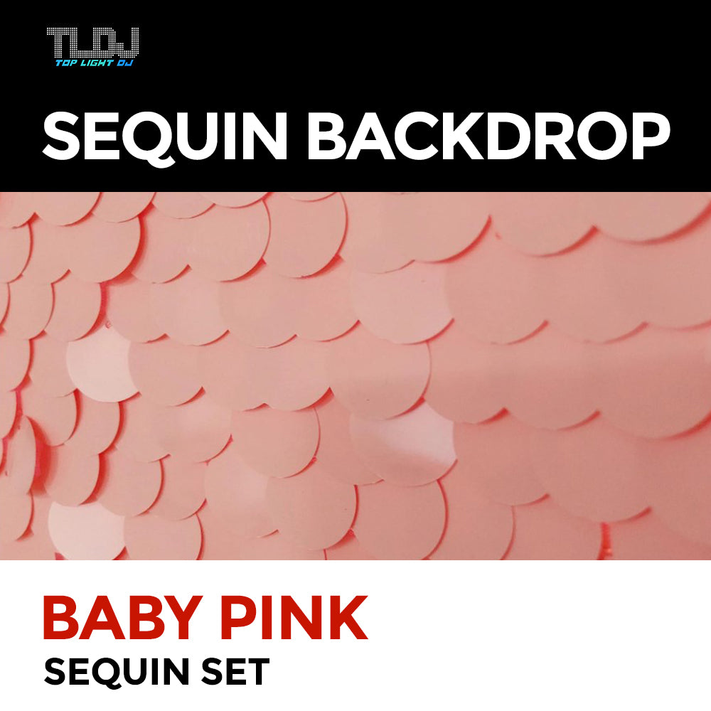 Baby Pink Sequin Photo Booth Backdrop