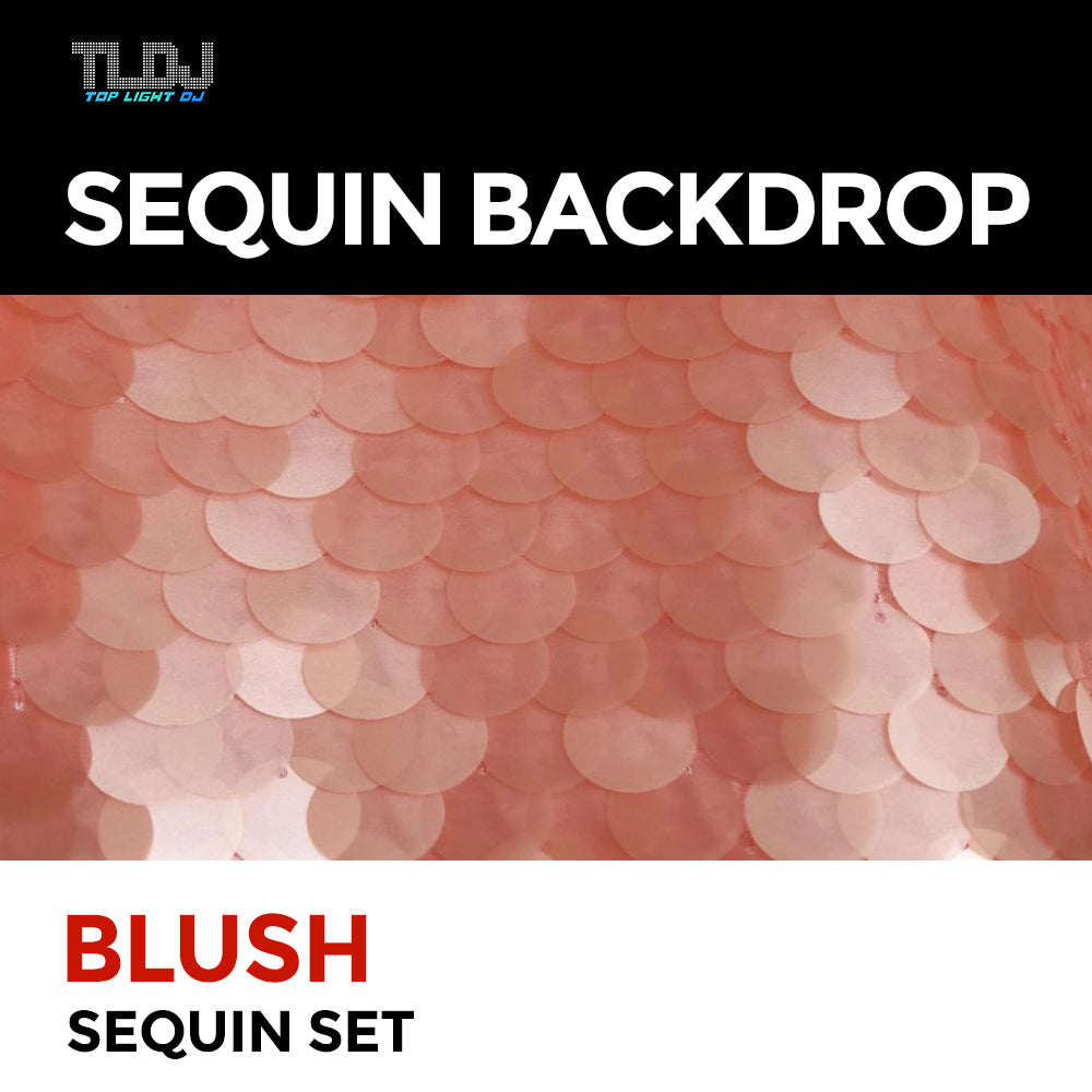 Blush Sequin Photo Booth Backdrop