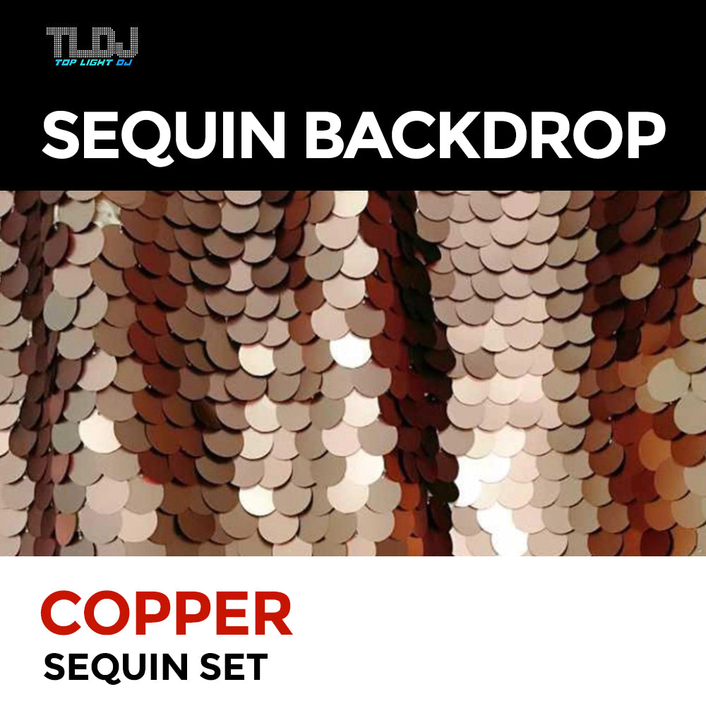 Copper Sequin Photo Booth Backdrop