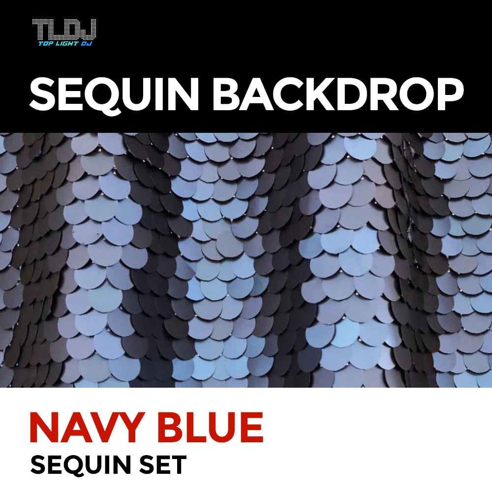 Navy Blue Sequin Photo Booth Backdrop