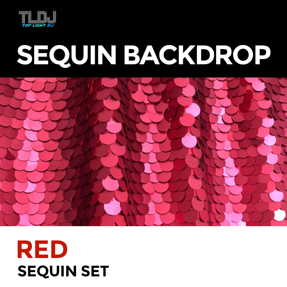 Red Sequin Photo Booth Backdrop