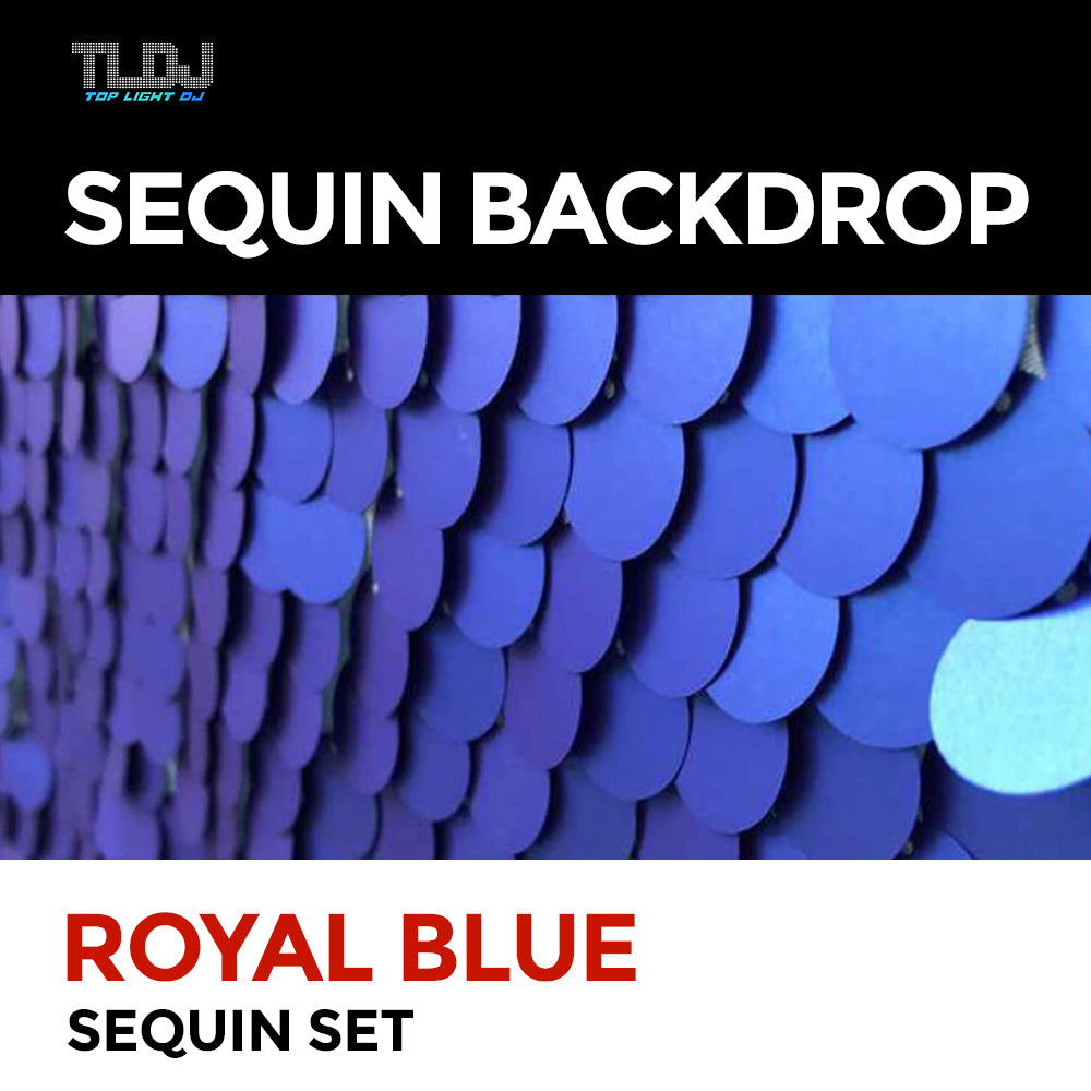 Royal Blue Sequin Photo Booth Backdrop