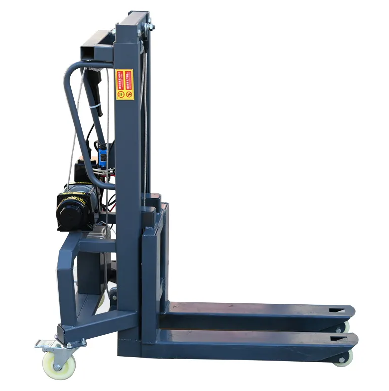 Small Portable Electric Straddle Stacker Forklift with Remote