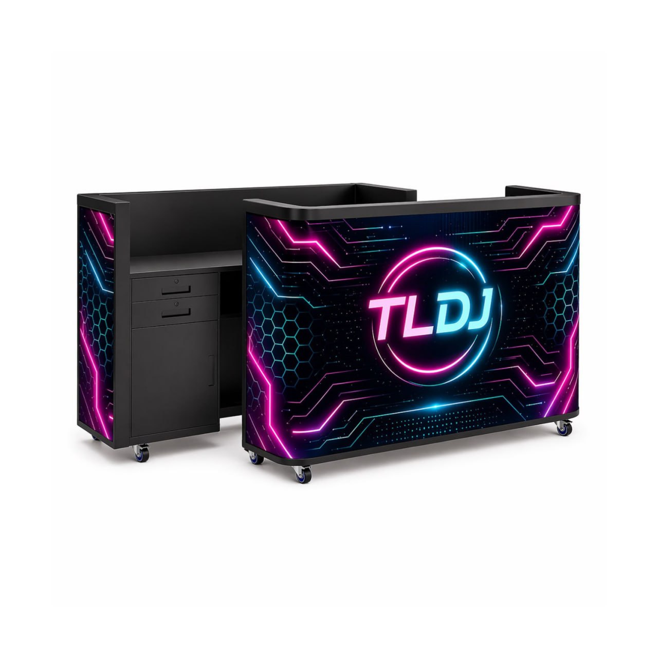 Curved 5ft Digital LED Screen DJ Booth Facade