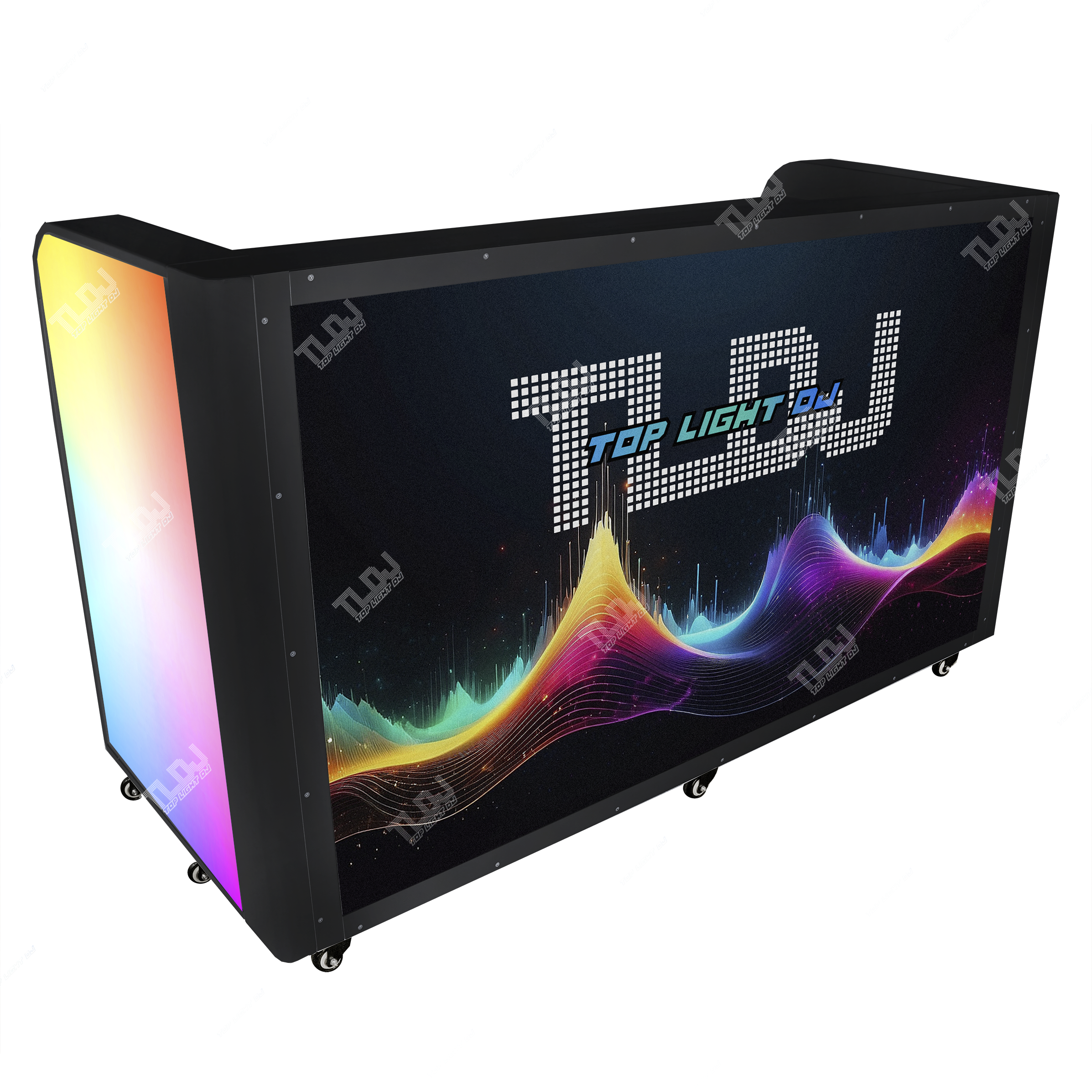 Prism DJ Booth Foldable Facade with 65" LED TV (PRE-SALE, LEAD TIME 5-7 WEEKS)