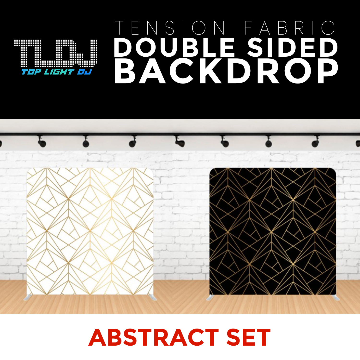 Abstract Set-5 Double Sided Tension Fabric Photo Booth Backdrop