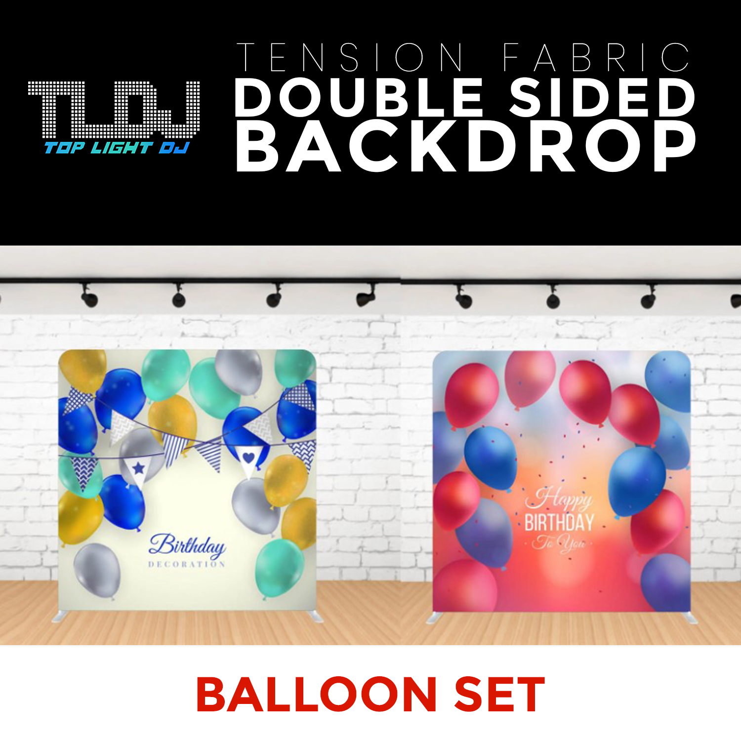 Balloon Set-4 Double Sided Tension Fabric Photo Booth Backdrop