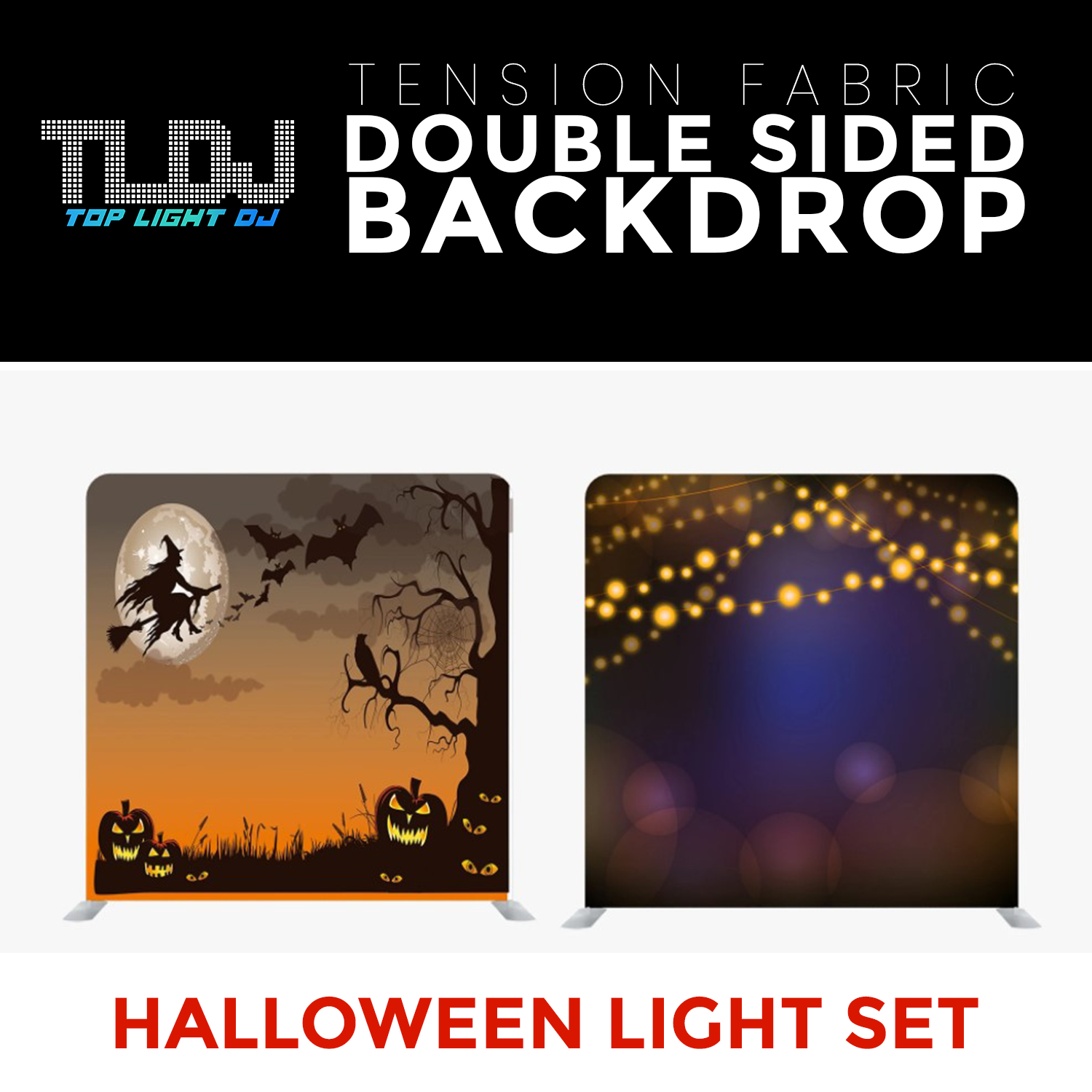 Halloween Light Set - Double Sided Tension Fabric Photo Booth Backdrop