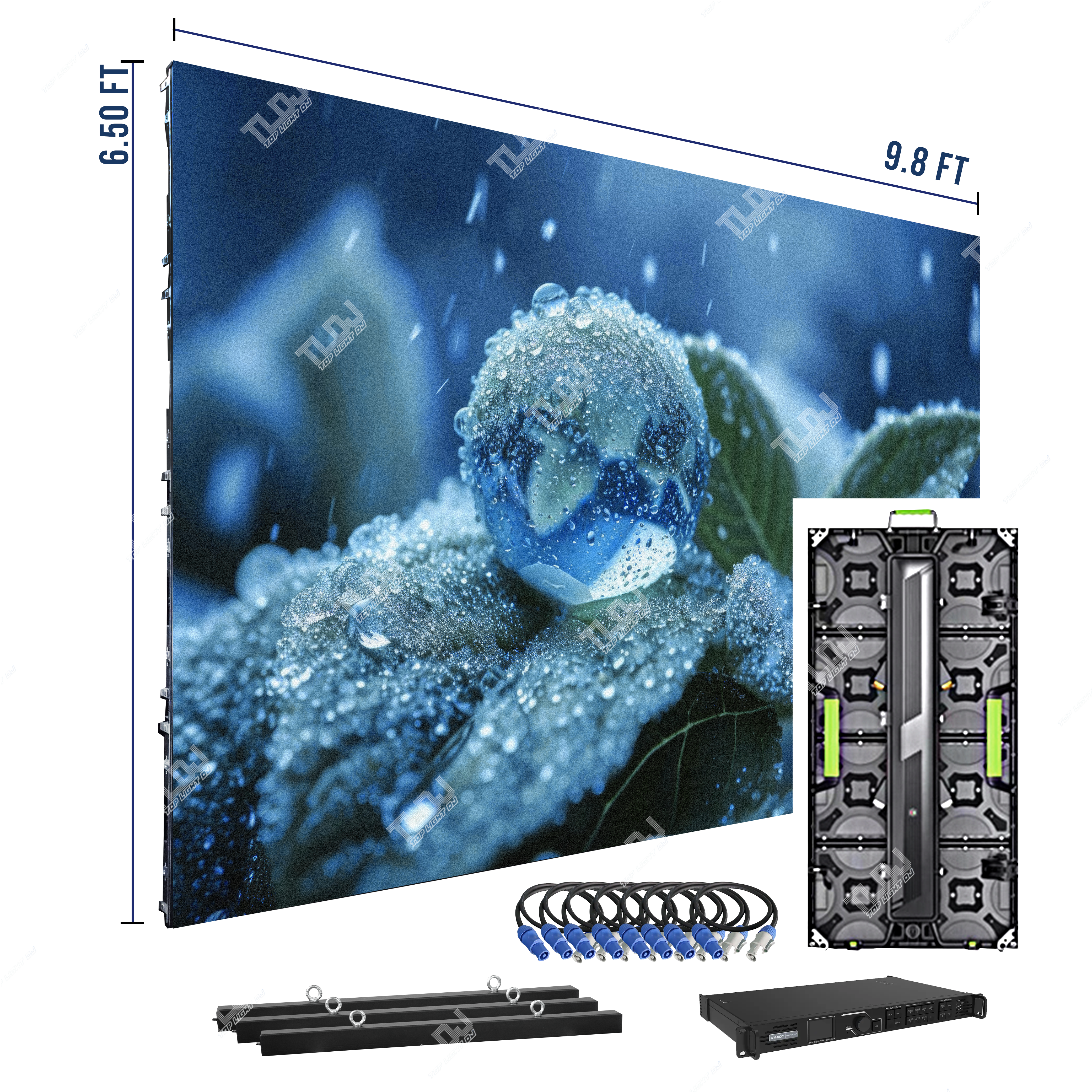 P3.9 9.8ft x 6.5ft LED Indoor Video Wall