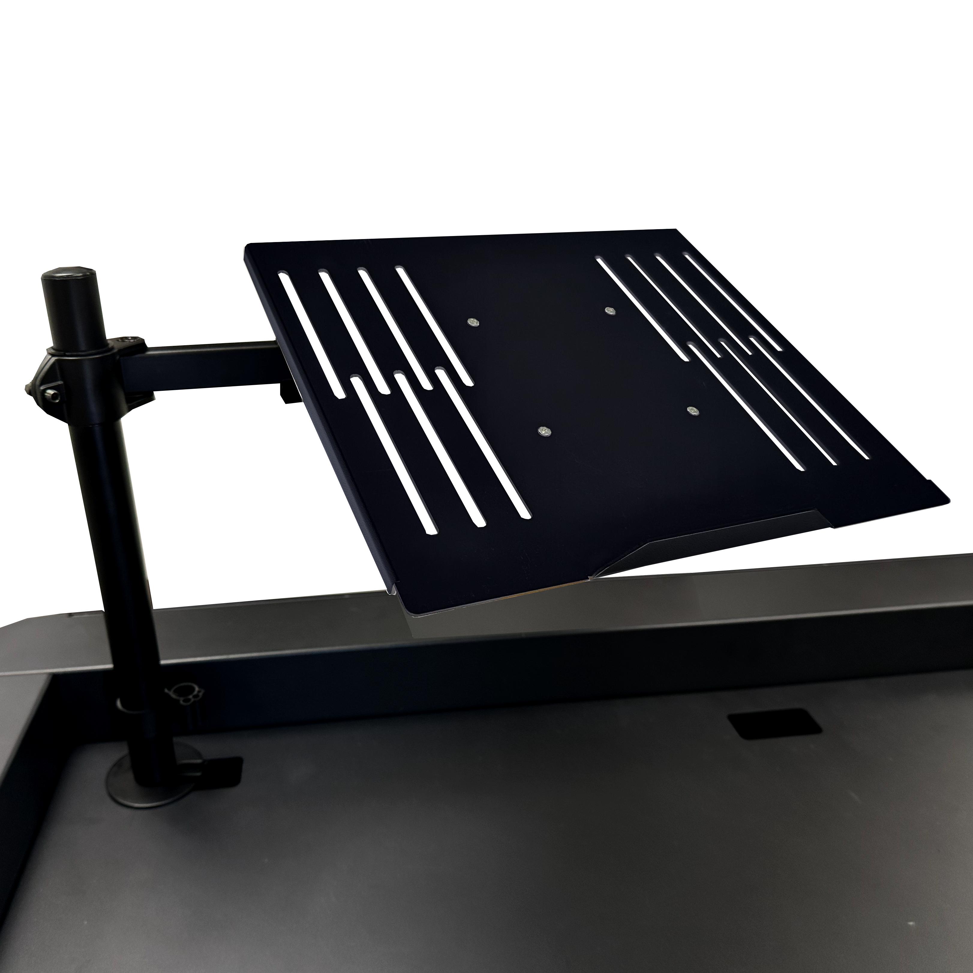 TLDJ DJ Booth Tray Desk Mount Fully Adjustable Laptop Stand