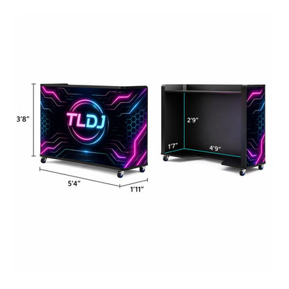 Curved 5ft Digital LED Screen DJ Booth Facade